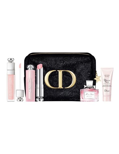 dior glow set with bag|Dior flower gift set.